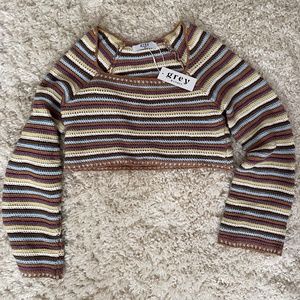 Knitted Cropped Sweater